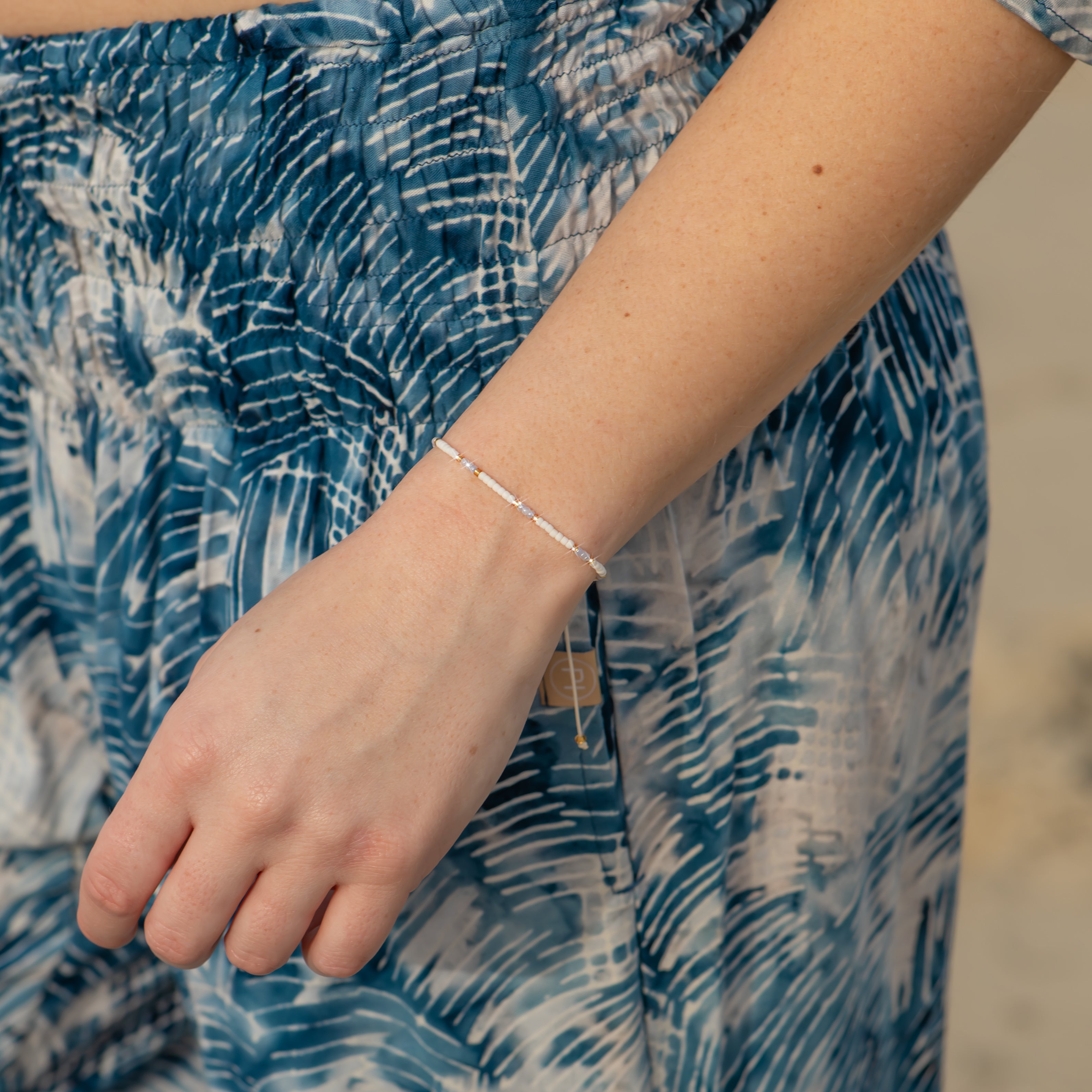 Ocean Breeze Beaded String Bracelet