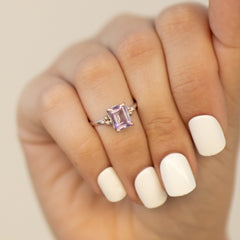 Amethyst Rectangle Ring